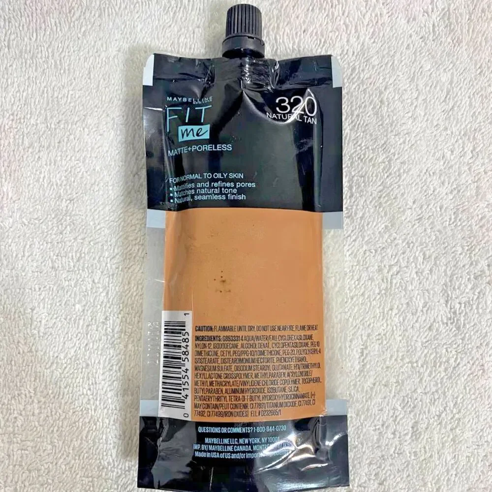 Maybelline Fit Me Foundation #320 Natural Tan Matte Poreless 40ml Normal to Oily